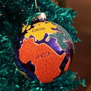 NEW Glass World Travel Globe Ornaments